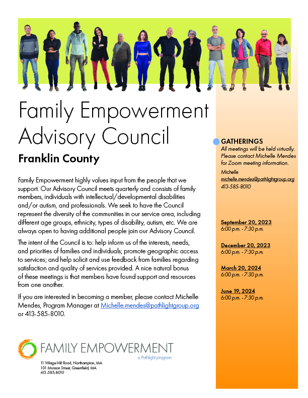 Advisory Council Recruitment flyer