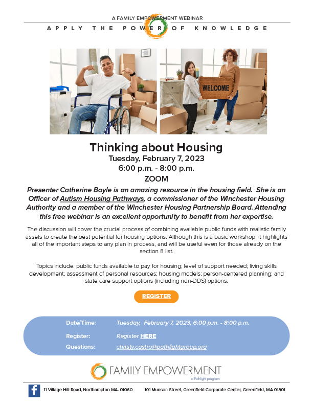 Think About Housing by Cathy Boyle flyer
